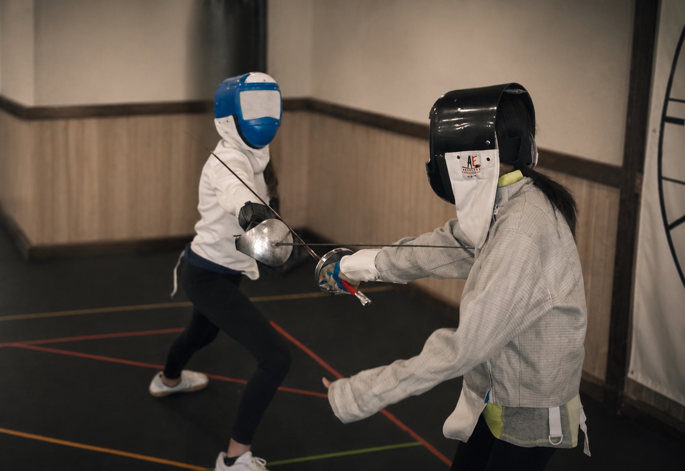 Youth fencing class