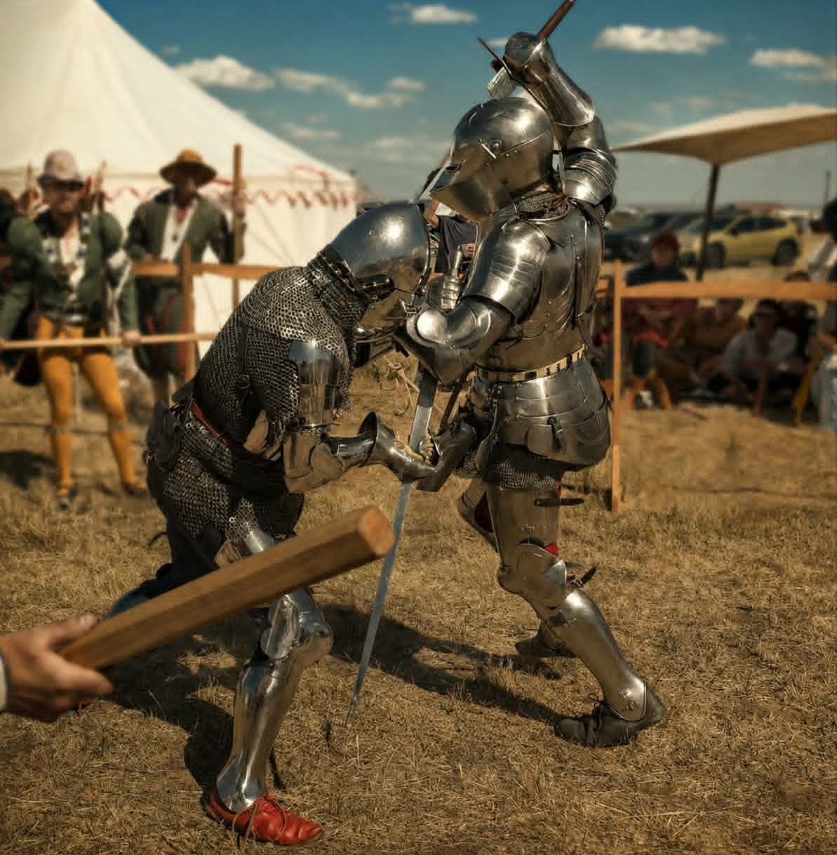 Armored combat bout